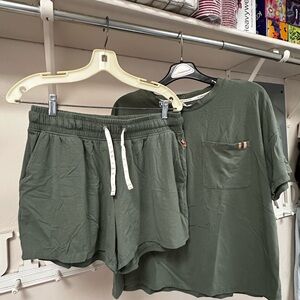 Magnolia Olive Green Lounge Set